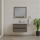 Paterno 36" Wall Mounted Bathroom Vanity, Gray