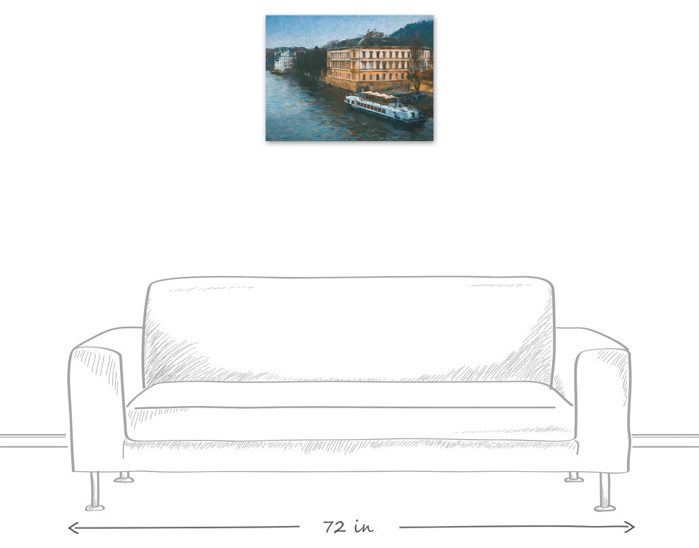 River Boat 24x18 Canvas