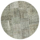 Rug N Carpet - Handwoven Anatolian 5' 11" x 5' 11" Small Round Patchwork Rug