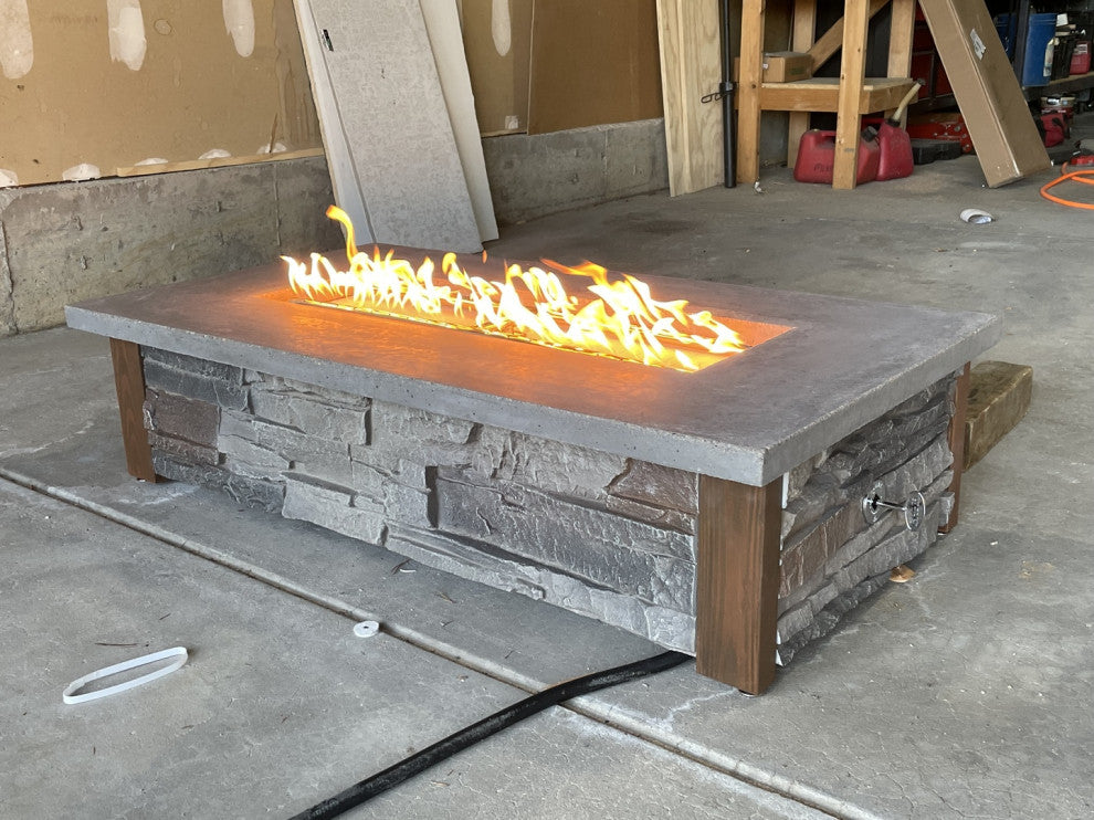 36" Low Profile T Burner and Complete Basic Propane Fire Pit Kit