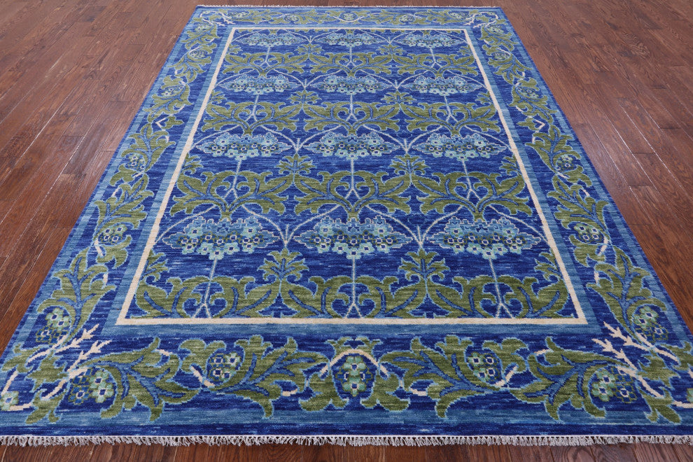 William Morris Hand-Knotted Wool Rug 8' 1" X 10' 3" - Q13645