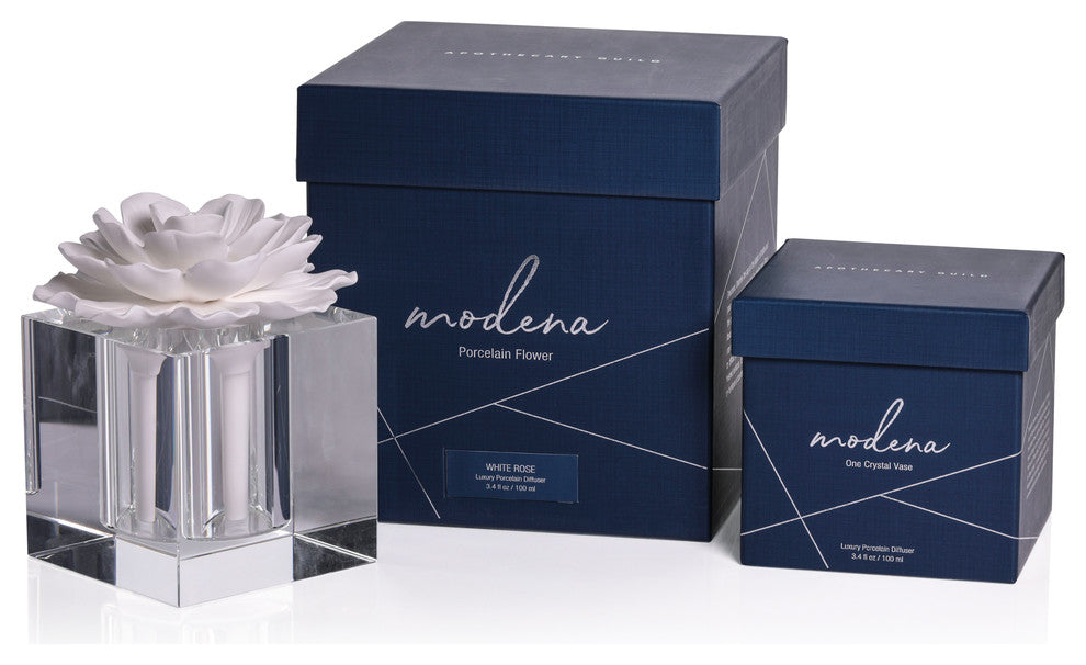 Modena Large Diffuser Gift Set, White Rose