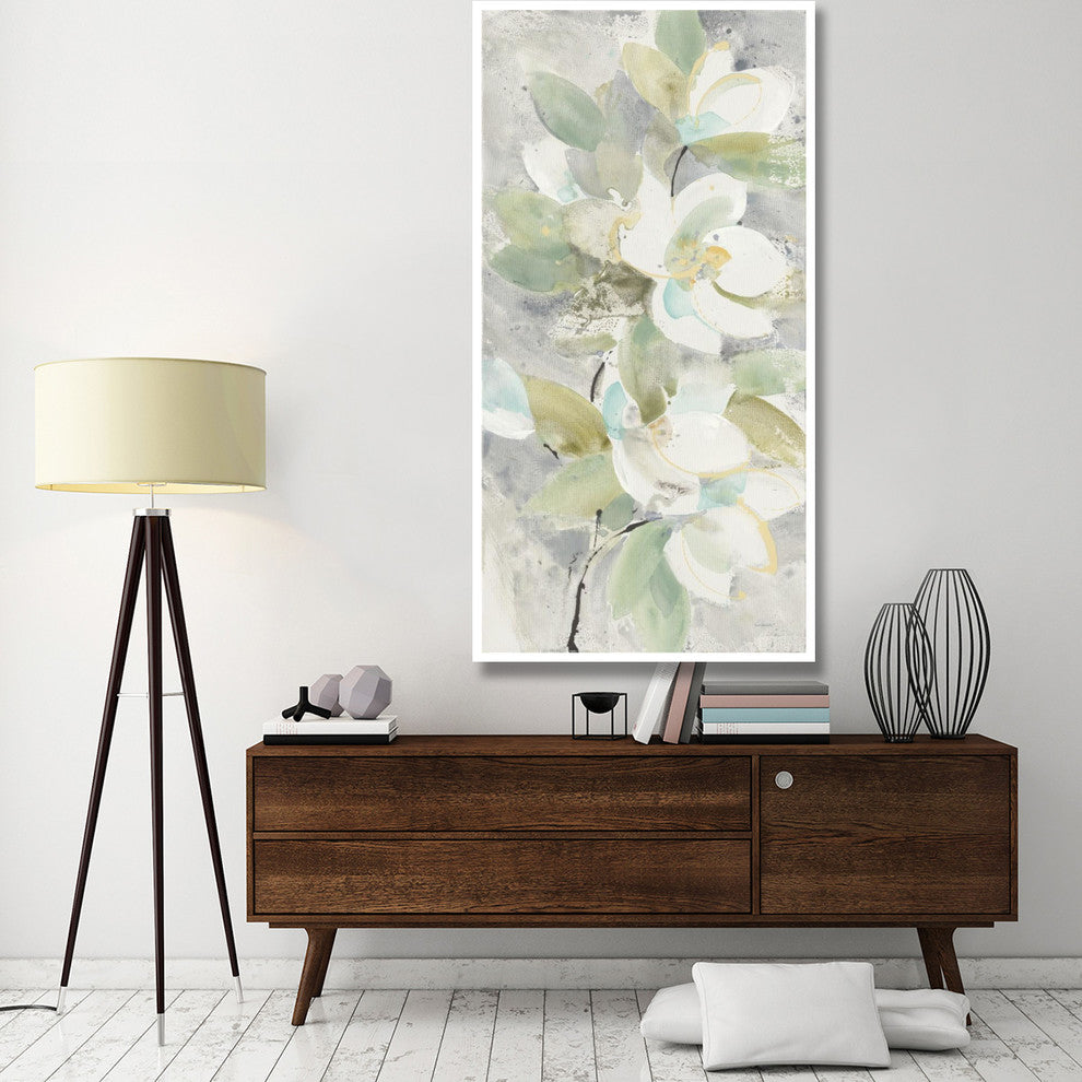 "Pale Magnolia" Digital Paper Print by Albena Hristova, 38"x74"