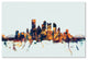Michael Tompsett ''Pittsburgh PA Skyline Blue'' Canvas Art, 12x19