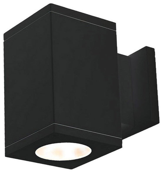 Cube Architectural 5" LED Wall-Light Straight 18 Deg Beam 2700K, Black