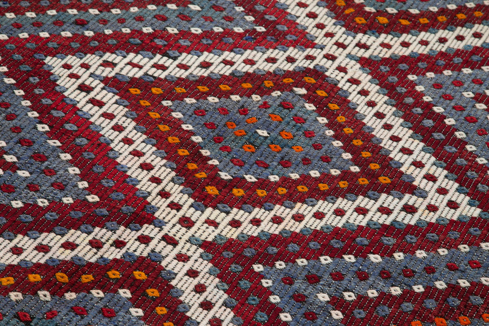 Rug N Carpet - Handwoven Anatolian 6' 0'' x 12' 4'' Rustic Wool Kilim Rug