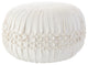 Mina Victory RC833 Pouf, Ivory, 20" x 20" x 12"