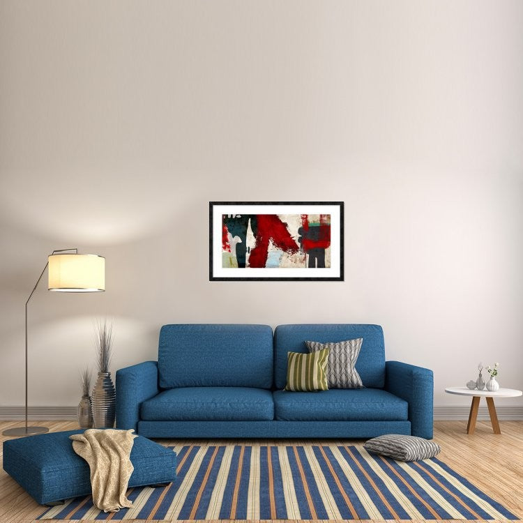 "Eccentric Motion" Framed Digital Print by Anne Munson, 44x26"