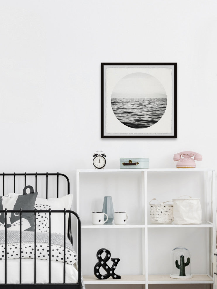 "Deep Dark Sea" Framed Painting Print, 32x32