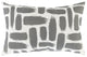 Surya Stroke SRK-002 13"x20" Pillow Cover, Medium Gray/White