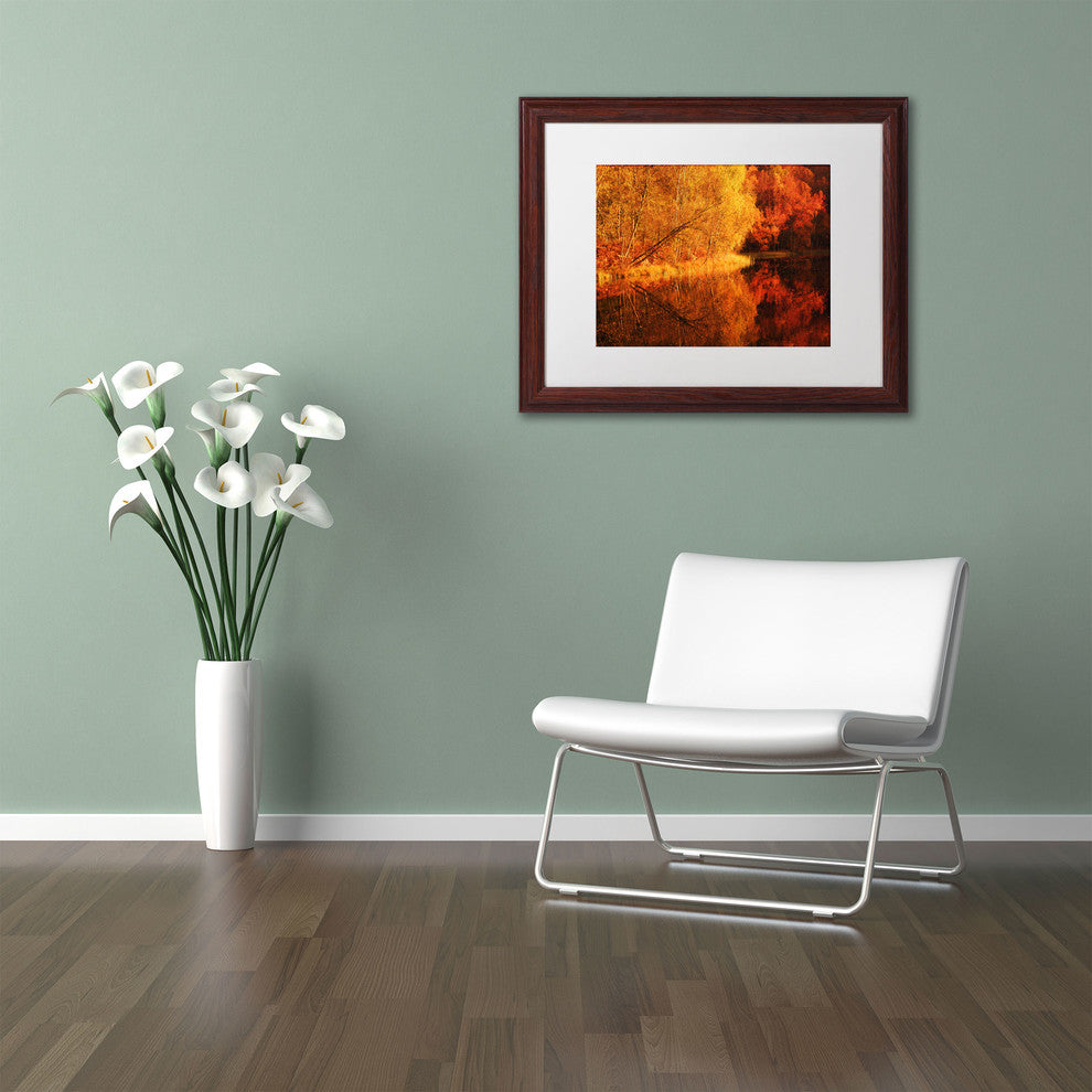 ''And the Sun Down'' Matted Framed Canvas Art by Philippe Sainte-Laudy