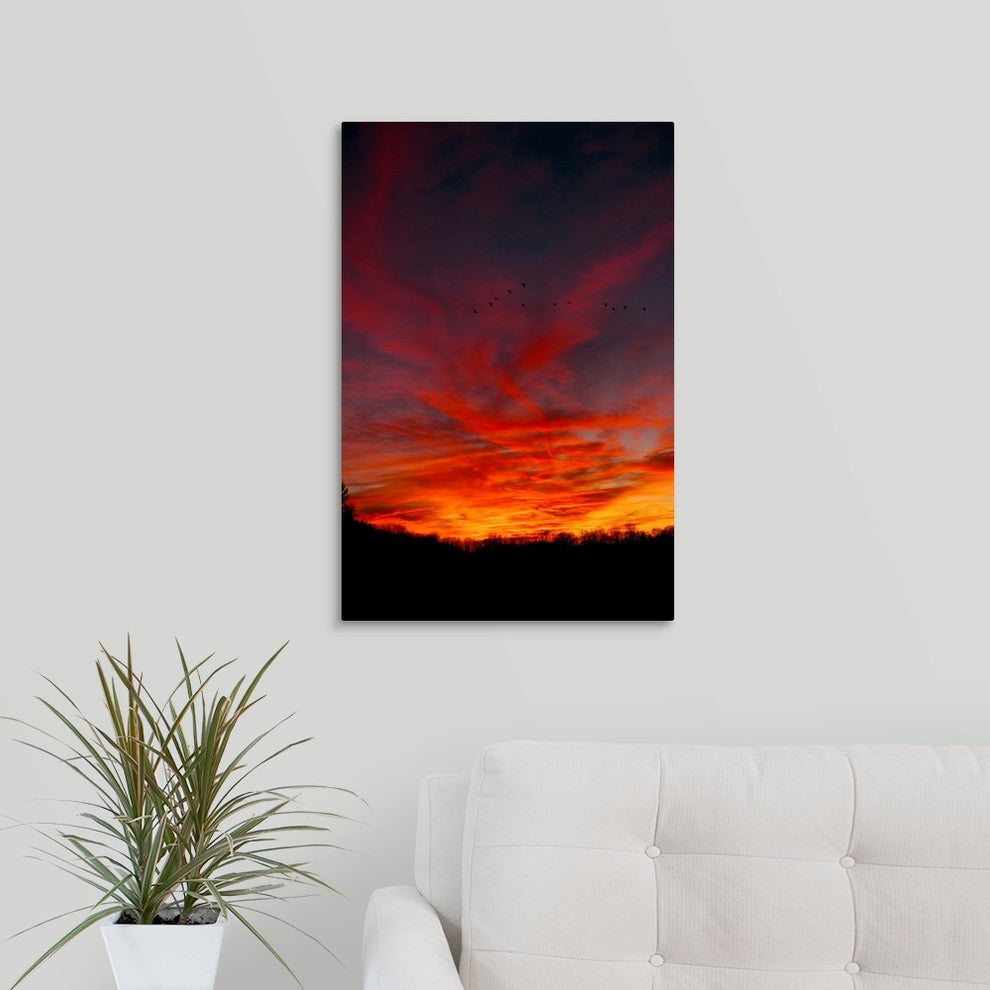 "Migration" Wrapped Canvas Art Print, 16"x24"x1.5"