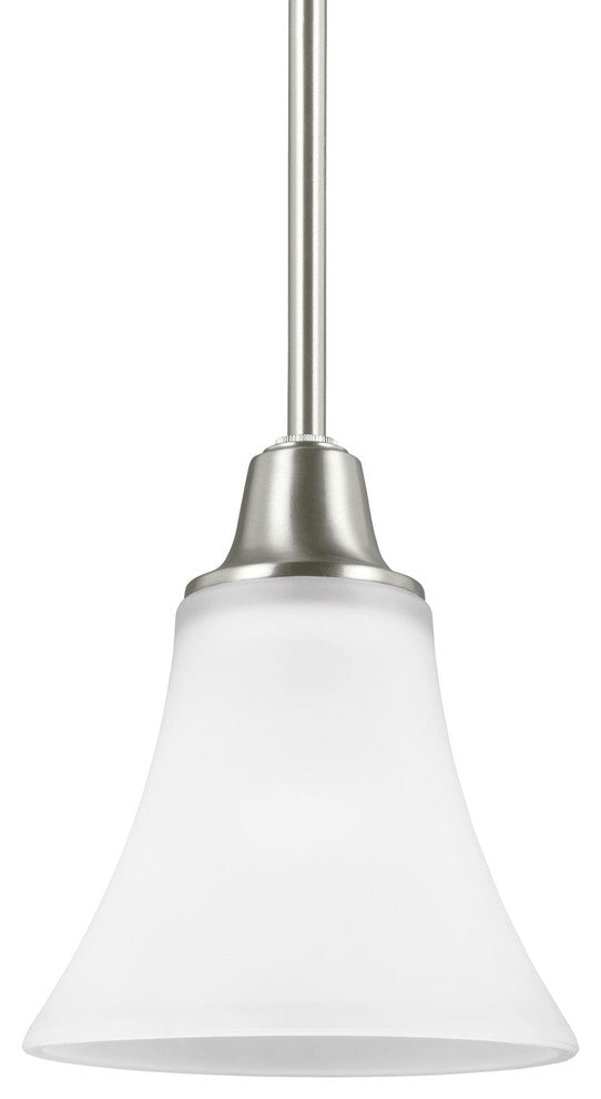 Generation Lighting Lighting 1-Light Mini-Pendant, Brushed Nickel