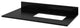 Astoria Transitional 36" Grey Right Offset Sink Vanity, Black Granite Vanity Top