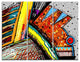 "Colorful Abstract Illustration" Art Canvas Print, 3 Panels, 36"x28"
