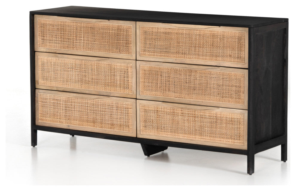 Sydney 6 Drawer Dresser-Black Wash