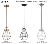 Livex Lighting Black 1-Light Mini Pendant