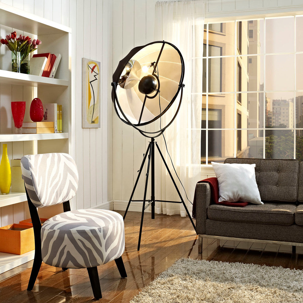 Modern Contemporary Living Room Floor Lamp Black