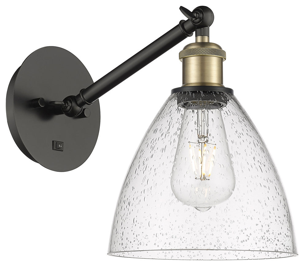 Innovations 317-1W-BAB-GBD-754-LED 1-Light Sconce, Black Antique Brass