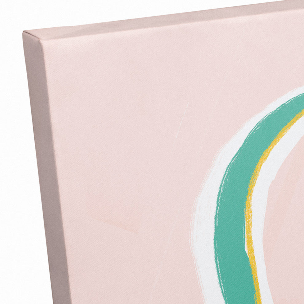 Blush Headphones 16x16 Canvas Wall Art