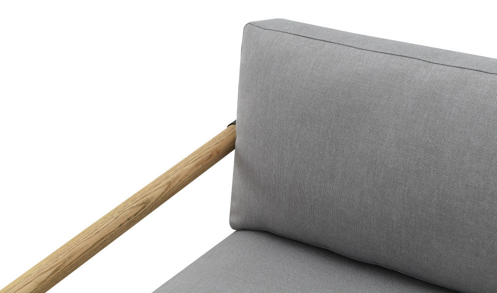 Patricia Fabric Accent Chair, Gray