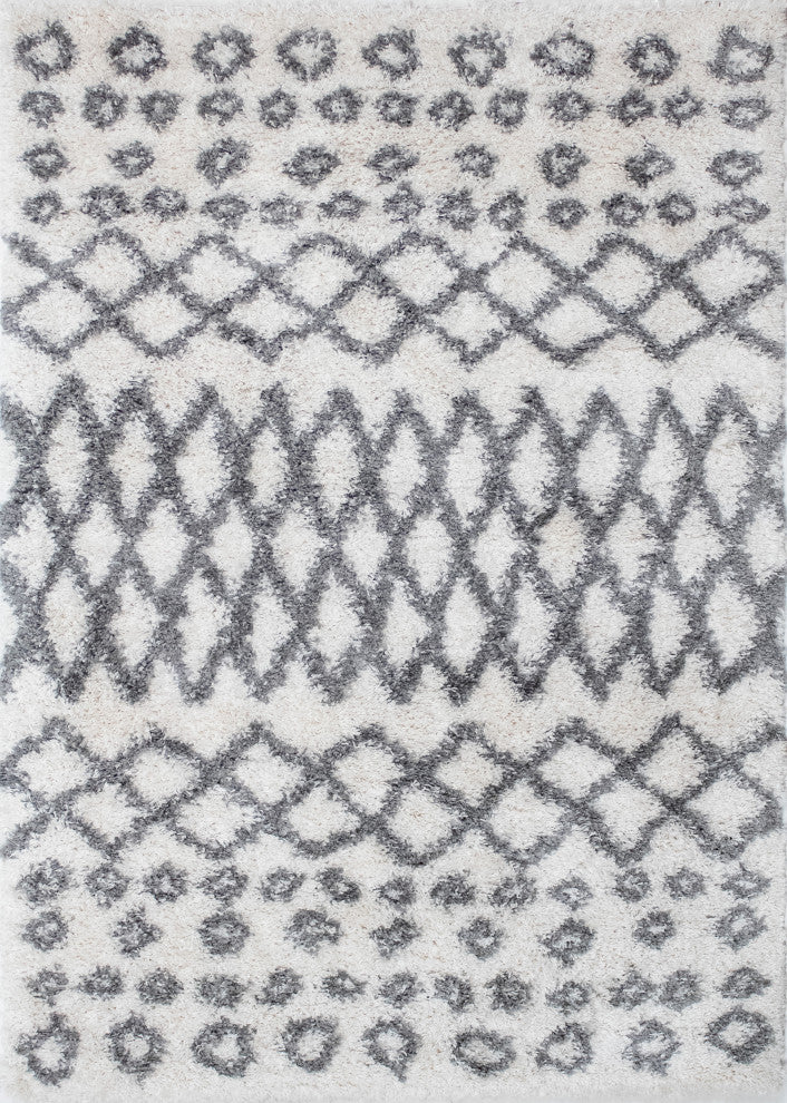 Noori Rug Shag Roy Ivory/Silver Rug