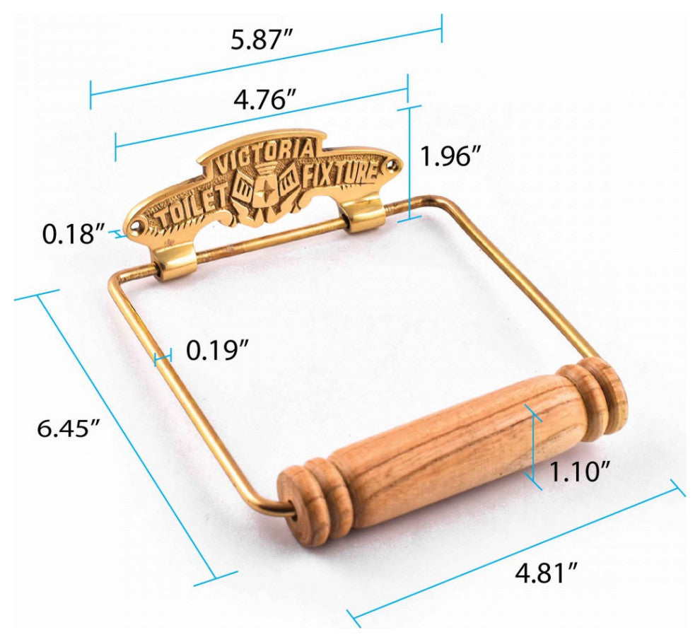 Solid Brass Wall Mount Toilet Paper Holder Stand Victorian Vintage Style Holder