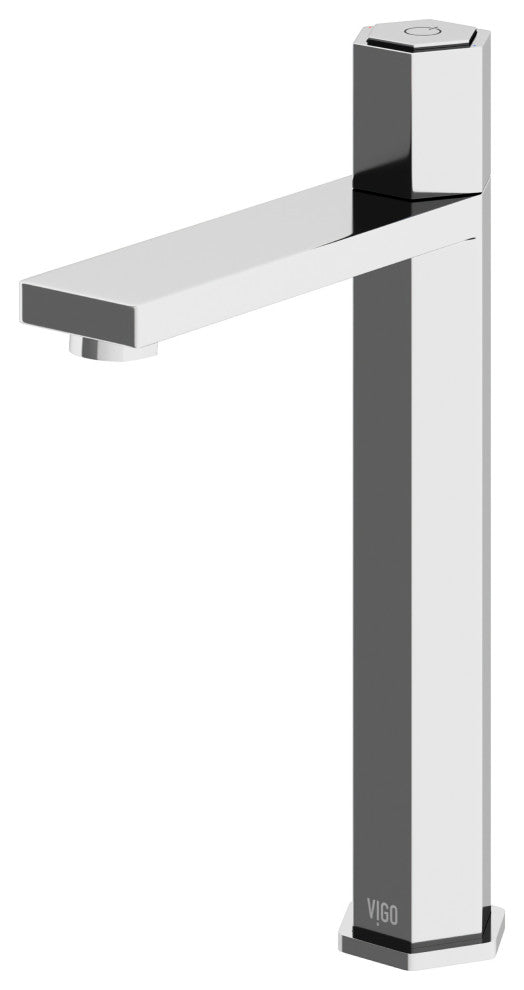 VIGO Nova 10" H Single Handle Single Hole Bathroom Vessel Faucet, Chrome
