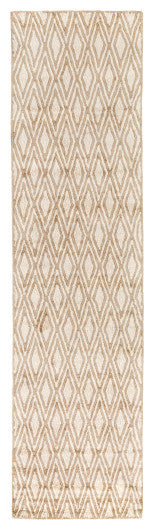 Surya Quartz QTZ-5013 2'6"x10' Rug, Camel/Cream