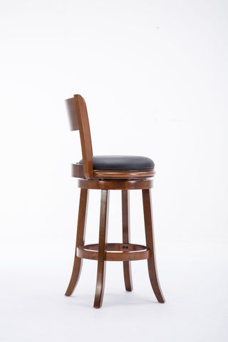 Palmetto Swivel Bar Stool, 29", Walnut
