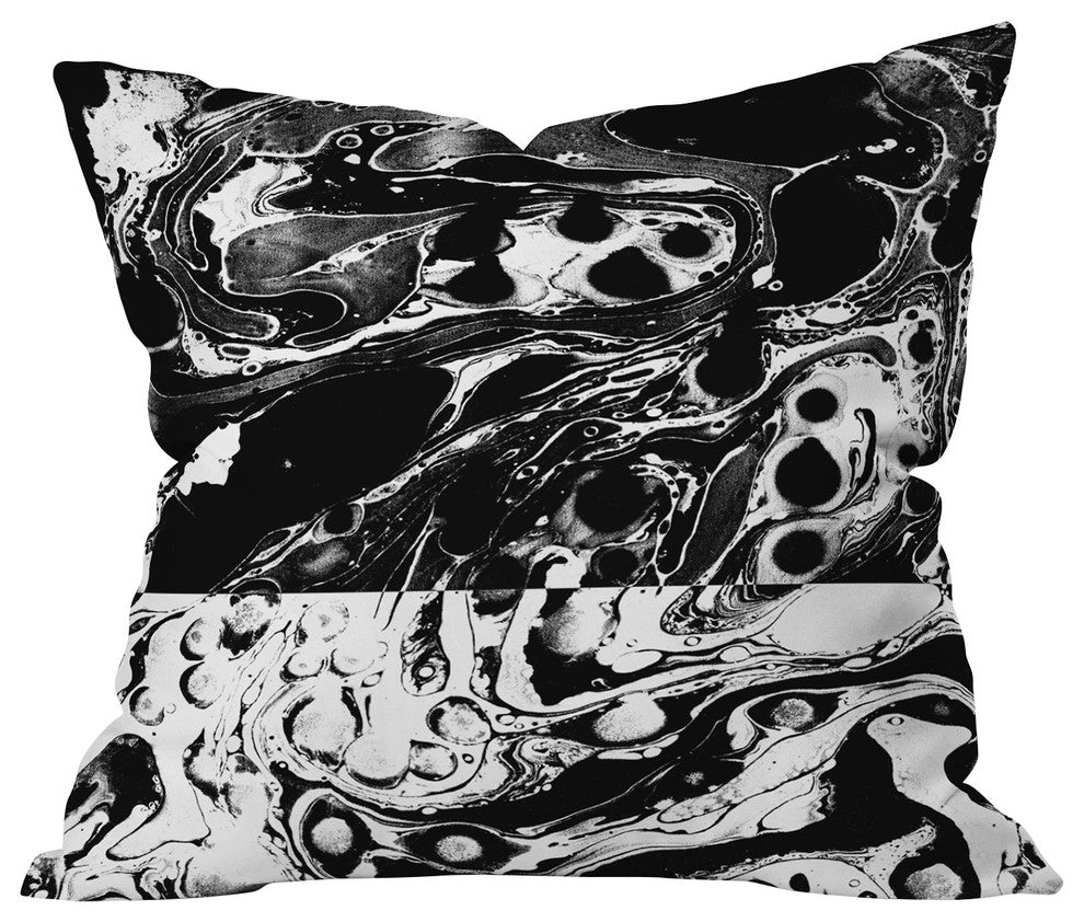 Amy Sia Marble Reverse Throw Pillow