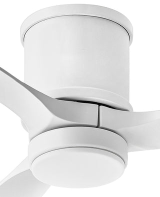Hinkley Hover 60" Integrated LED Flush Mount Ceiling Fan, Matte White