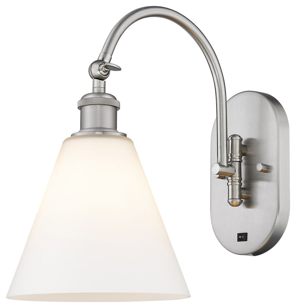 Innovations 518-1W-SN-GBC-81 1 Light Sconce, Brushed Satin Nickel