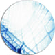3D Abstract Art Blue Pattern, Abstract Digital Disc Metal Wall Art, 11"