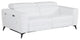Arezzo Genuine Italian Leather Modern Sofa, White