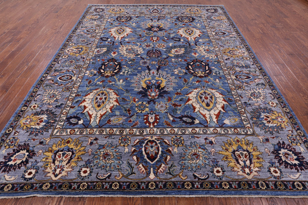 8' 3" X 10' 0" Persian Fine Serapi Hand-Knotted Rug - Q12878