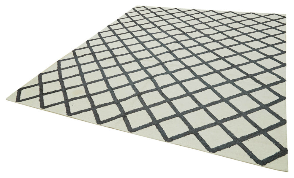 Rug N Carpet - Hand-knotted Modern Design 8' 1'' x 10' 0'' Wool Unique Kilim Rug
