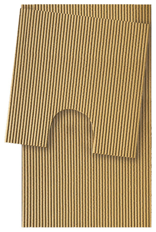 Plain PVC Bathroom Mat Set, 2 pcs, Brown, 20" x 20" and 20" x 31"