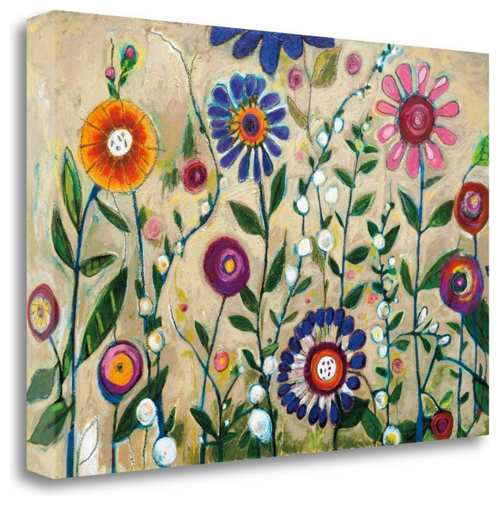 "Garden Party" By Georgia Eider, Giclee Print on Gallery Wrap Canvas