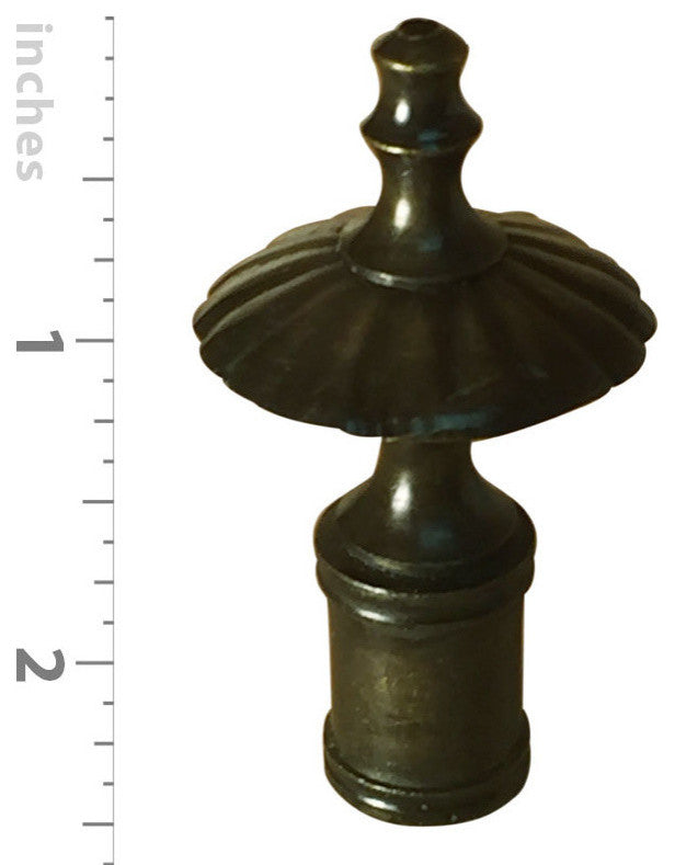 Royal Designs Umbrella Finial, Antique Brass, Single