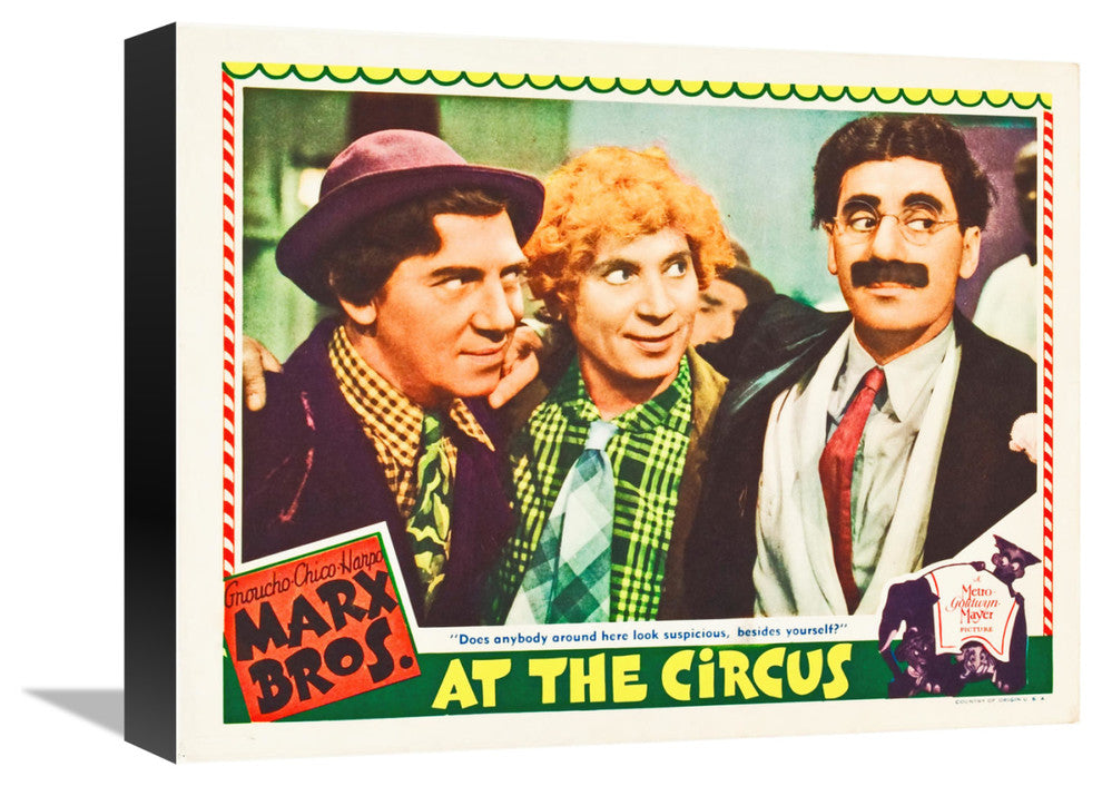 "Marx Brothers - At the Circus 01" Canvas Giclee, 16"x13"