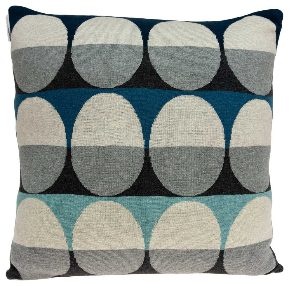 HomeRoots 20" x 7" x 20" Elegant Multicolor Pillow Cover With Down Insert