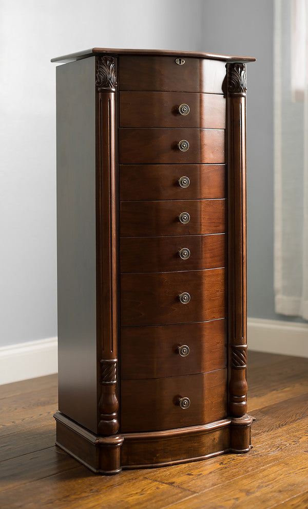 Elizabeth Jewelry Armoire, Walnut