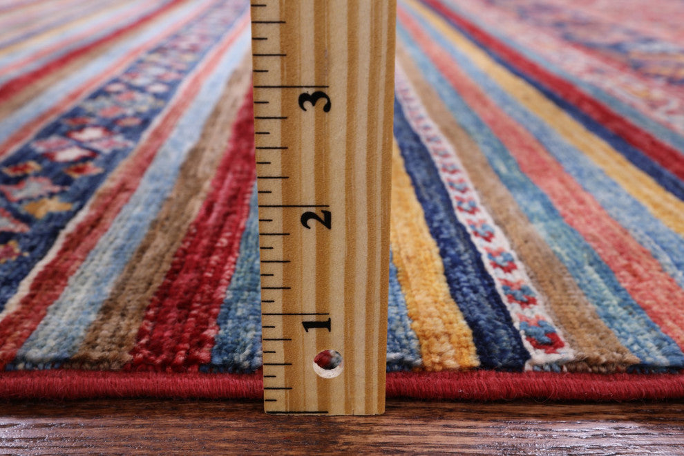 Hand Knotted Tribal Persian Gabbeh Wool Rug 3' 3" X 4' 9" Q8036