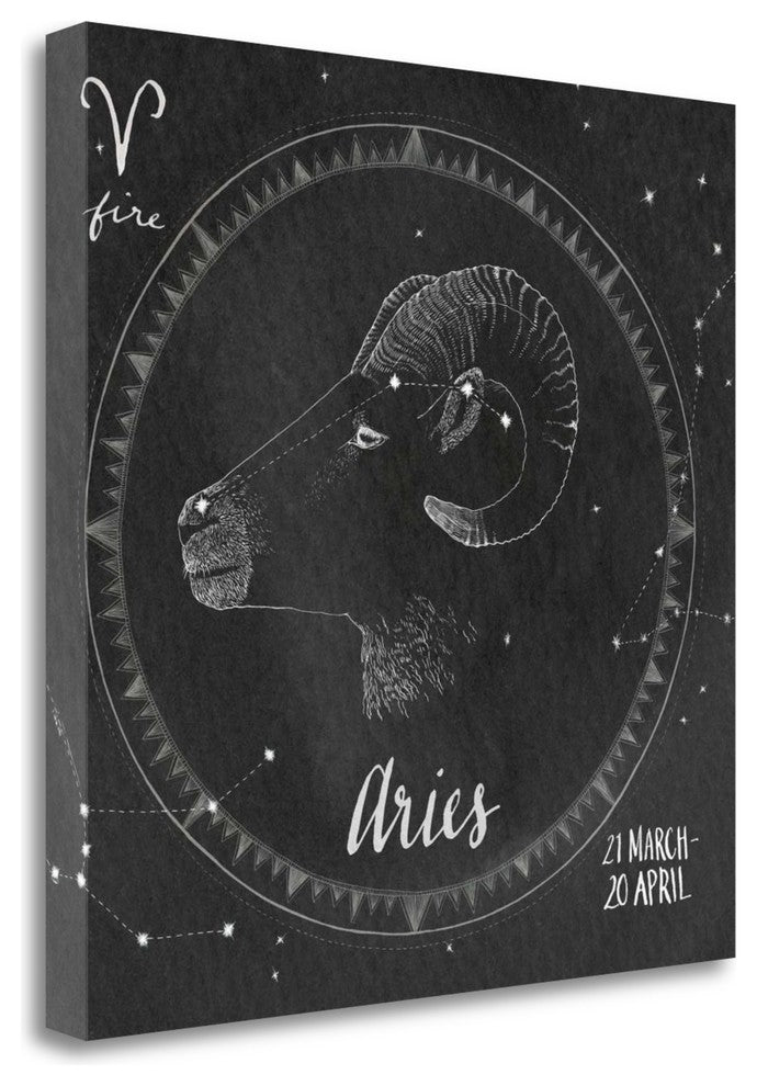 "Night Sky Aries" By Sara Zieve Miller, Giclee Print on Gallery Wrap Canvas
