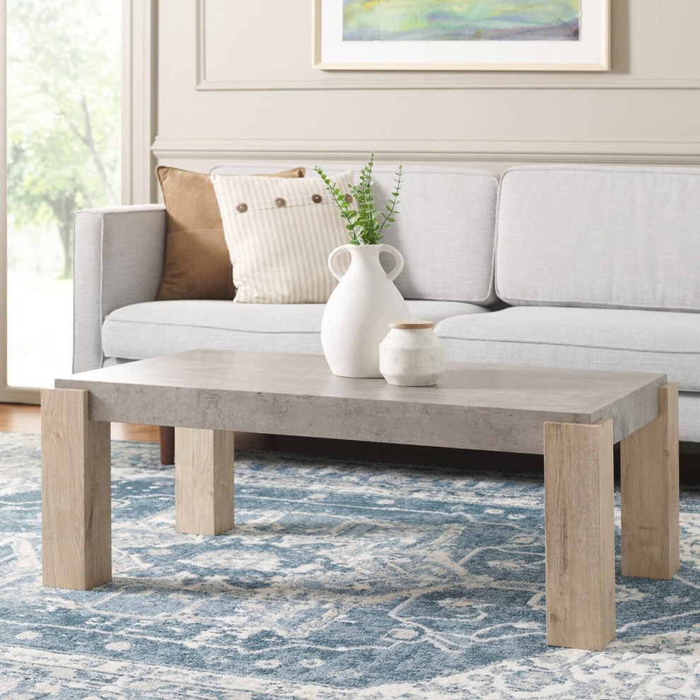 Safavieh Coromio Coffee Table, Light Grey/Natural