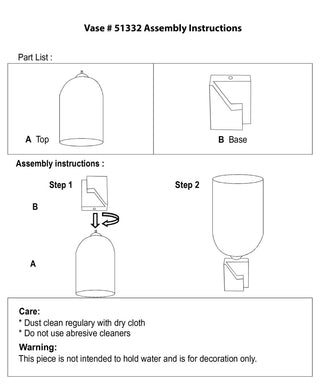 Howard Elliott Ombre Glass Vase on Square Aluminum Base, Small