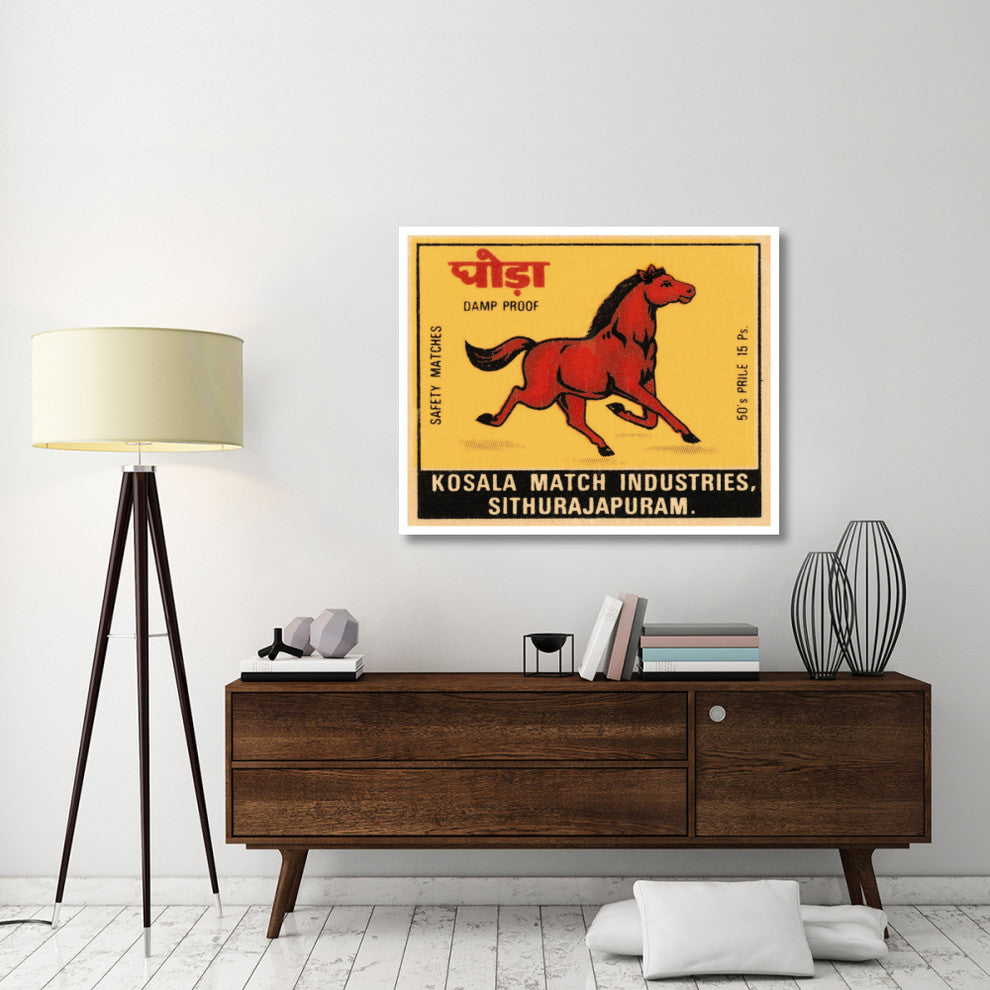 "Kosala Match Industries Safety Matches" Print by Phillumenart, 46"x37"