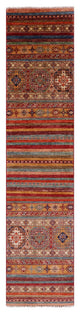 2' 2" X 9' 5" Runner Super Kazak Khorjin Handmade Rug Q10854