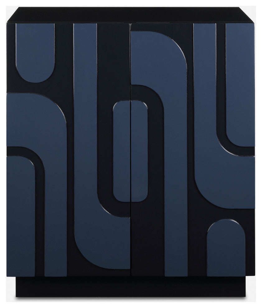 Uttermost - 24473 - Cabinet - Valeria - Glossy Cobalt Blue